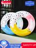 Camebust Three-Airbag Swimming Ring Adult Inflatable Lifebuoy Large Floating Ring Macaron Adult Ring Beginner Swimming Tubes