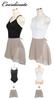 Ballet Sayori Ballet Skirt for Adults and Juniors Mocha Gray Wrap with Ribbon Made In Chiffon Ballet Dance Wrap Skirt [Special Color Skirt]