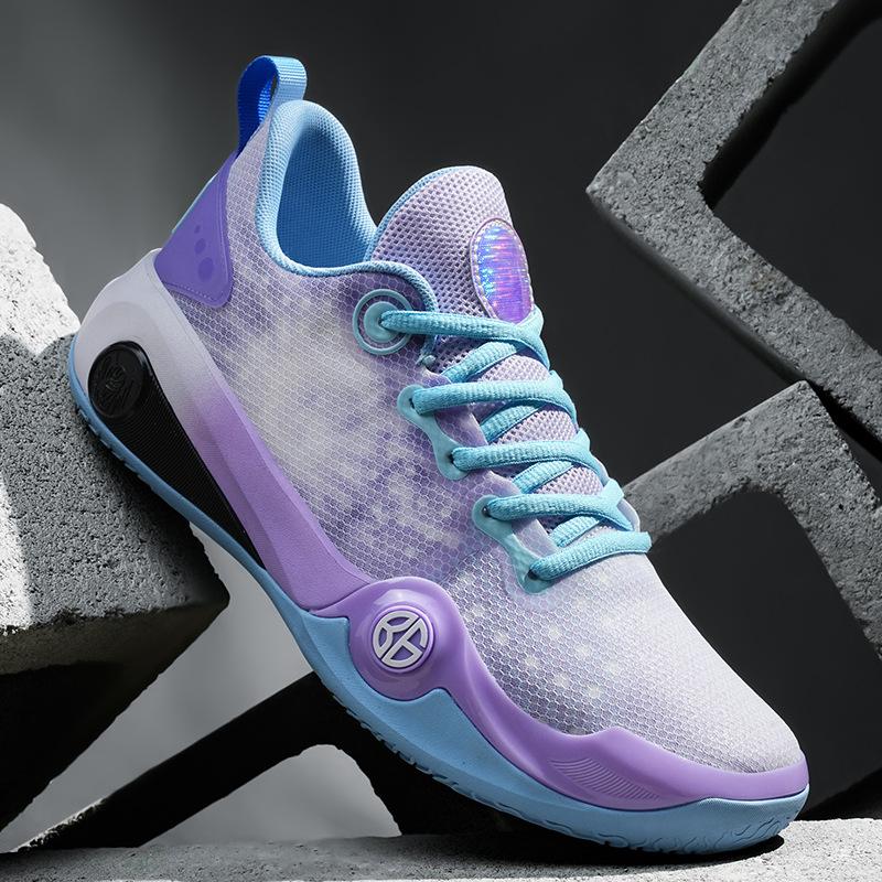 Basketball shoes 2025 new mesh sports shoes youth shock absorption running shoes medium and large children's shoes male and female students