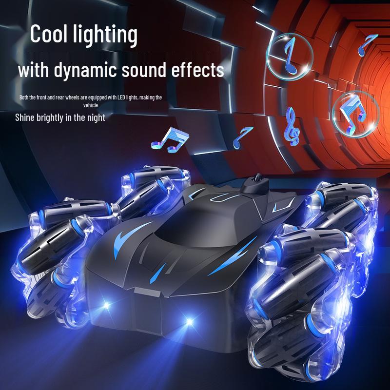 2.4G Remote Control Double-Sided Stunt Car: Flip, Drift, Four-Wheel Drive Tumbling Toy for Kids