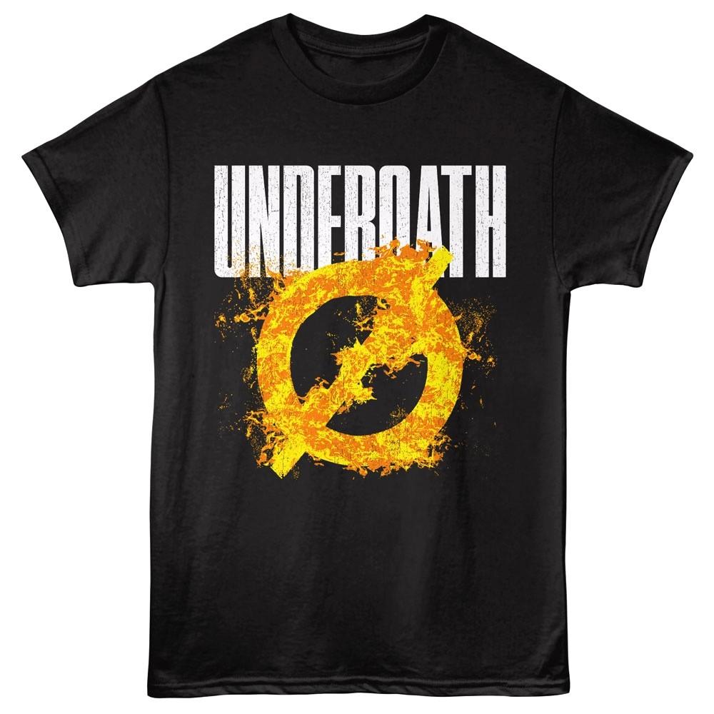 Underoath Flaming Logo Men T Shirt S