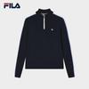 FILA Women's Casual Half-Placket Knitted Sweater