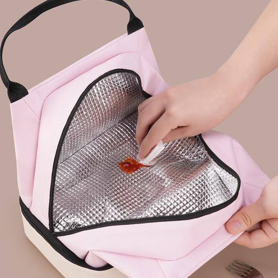 Dvoupatrová taška na oběd Termoizolační taška na oběd s velkou kapacitou, nepropustná chladicí taška pro dojíždění, cestování, piknik