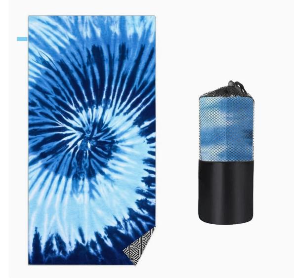 Bohemian Giraffe Print Double-Sided Fleece Quick Dry Beach Towel Absorbent Microfiber Bath Towel for Swimming Gym Travel