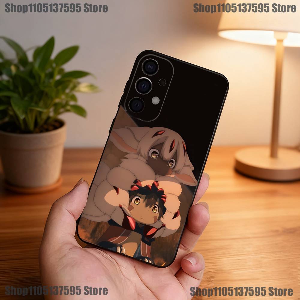 Anime Made In A-Abyss F-Faputa Phone Case For Samsung S25,S24,S21,S22,S23,S30,Ultra,S20,Plus,Fe,Lite,5G Black Cover