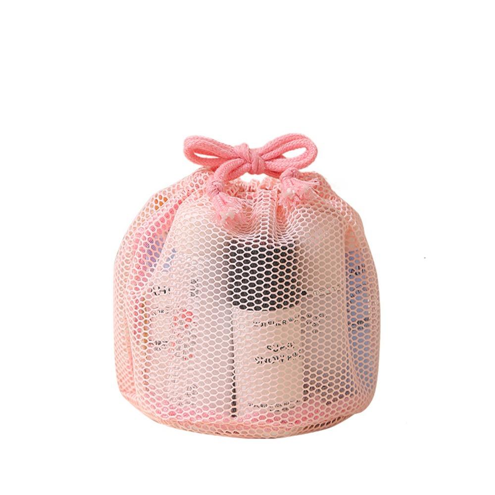 Portable Mesh Makeup Bag Gauze Toiletry Bag Portable Travel Storage Bag Business