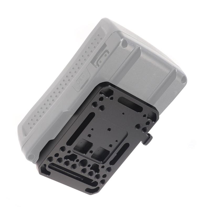 Quick Install Battery Clamp with V Type Design for 15mm Rails Easy Tool Less Mounting for Camera Accessory