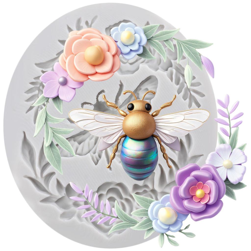 Bee Silicone Mold Bumble Bee Fondant Molds Cake Decorating Tools Cupcake Topper Candy Resin Clay Chocolate Gumpaste Mold
