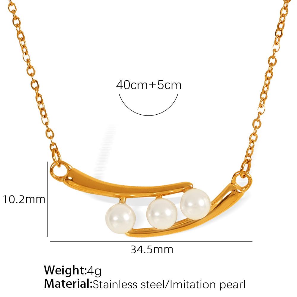 Single row pearl necklace female ins girlfriend collarbone chain versatile