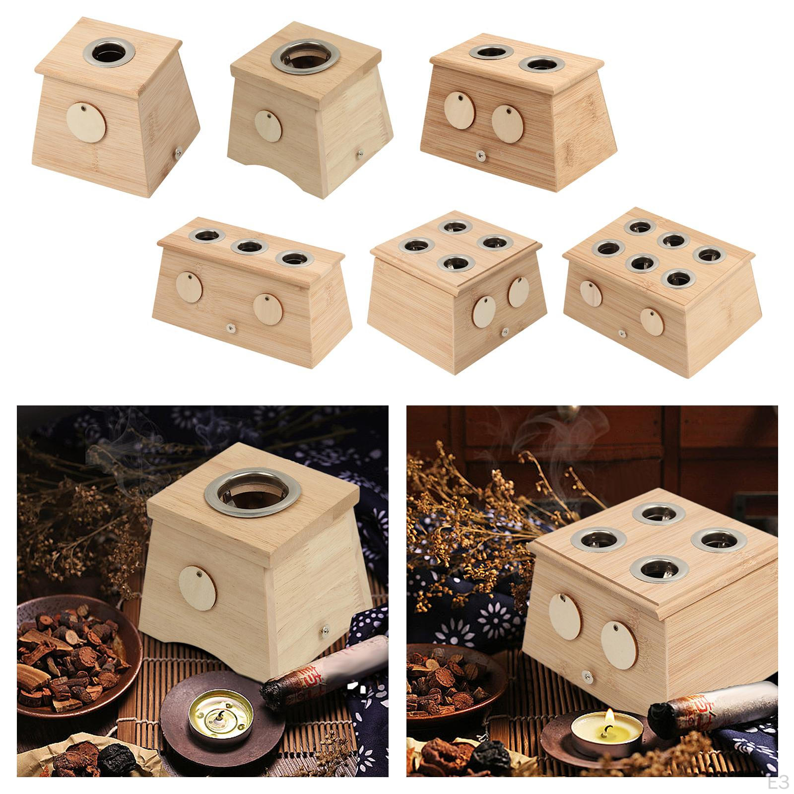 Moxa Box Roller Stick Holder Wood Simple Rustproof MoxiBistration Tool Stickes Burner — фото 4