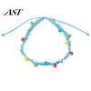 Hand Woven String Bracelets Handmade Braided Bracelet for Women, Bohemian Wrist Rope Boho Style Summer Jewelry with Colorful Rice Beads, Adjustable