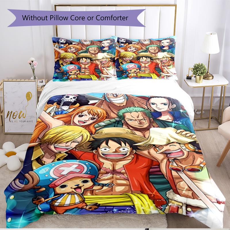 3pcs Duvet Cover Set (1*Duvet Cover + 2*Pillowcase, Without Core), One Piece Print Soft All‑Season Bedding Set, Home Bedroom Decor Gift