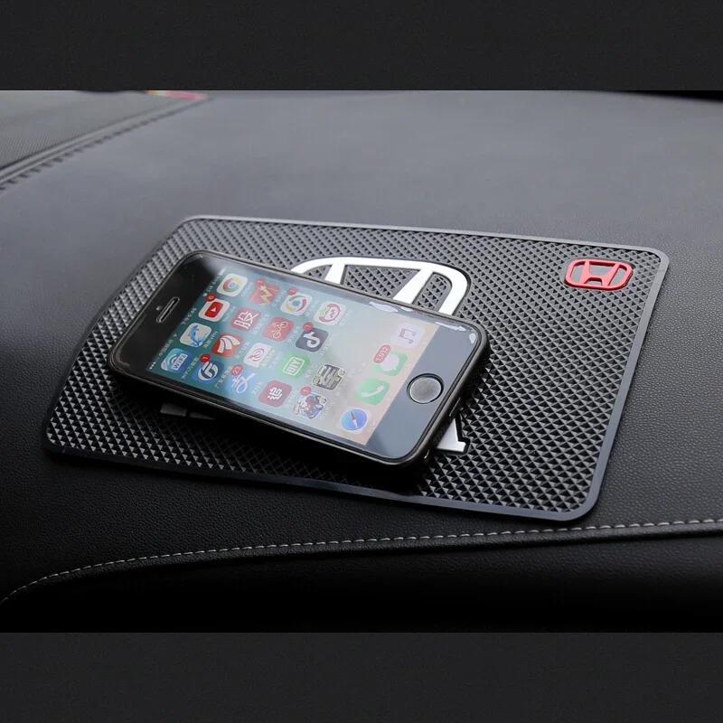 Vehicle Mobile Phone Non-Slip Pad Car Silicone Storage Mat For Honda Civic Fit Jazz Accord Pilot CRV Odyssey Passport City Shutt TP6