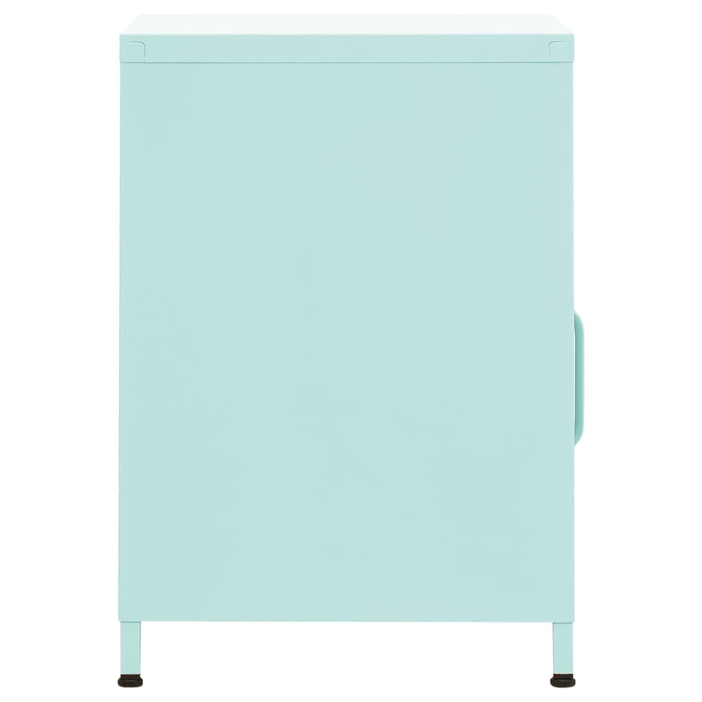 Nightstands 2 pcs Mint Green 35 x 35 x 51 cm Steel