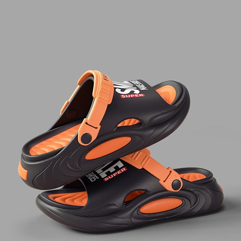 Herren Sommerslipper Dicke Sohle Strand-Clogs Badezimmer Anti-Rutsch-Slipper Ultraleichter Slipper Herren Sport