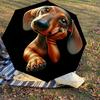 1PC dog paw Automatic Open/Close Umbrella with Windproof, 8-Rib Sturdy Canopy, Durable Ribs, Fashionable Design, Outdoor Accessory, Fun Prin, Holiday