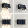 4/6/8LED Solar Wall Lights Waterproof Outdoor Garden Lighting Landscape Spotlights for Villa Courtyard Pathway Illumination