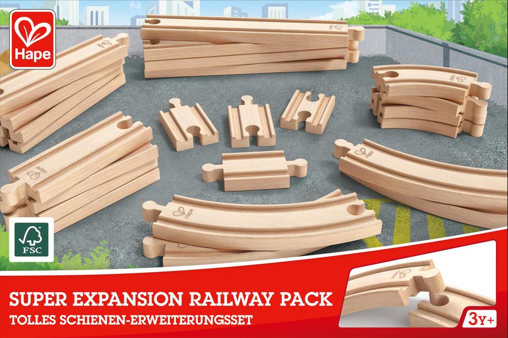 Hape Expansion Rail Set E3707 (Ages 3 and Up)