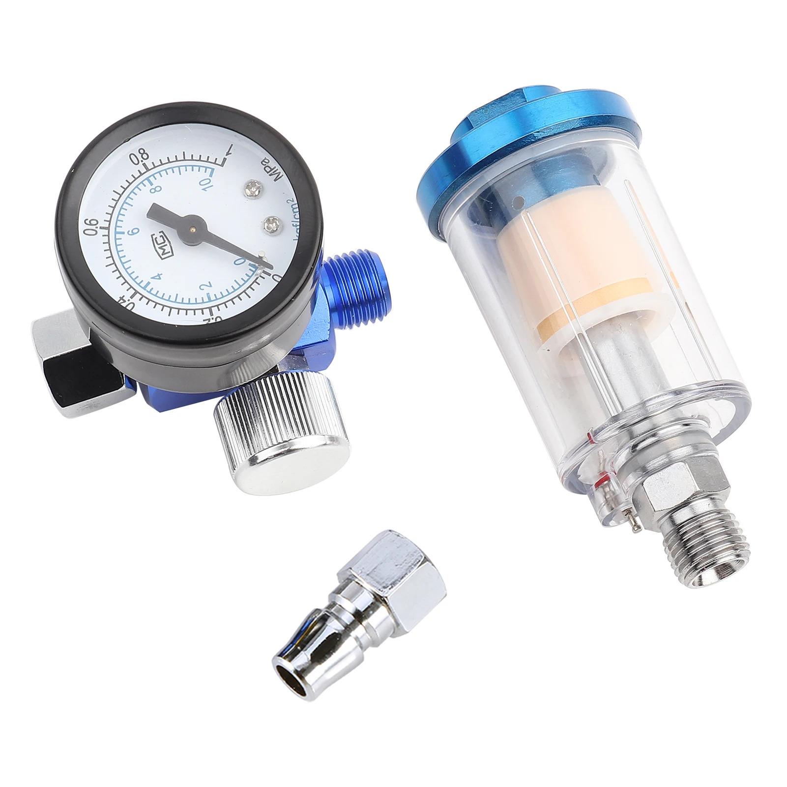 

Air Pressure Regulator Spray Pneumatic Gun Air Regulator Gauge Inline oil Water Trap Filter Separator Air Regulator Auto Parts