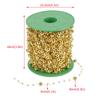 60m roll Electroplating Pearl Wire Beads Garland String DIY Wedding Decoration 3mm+8mm