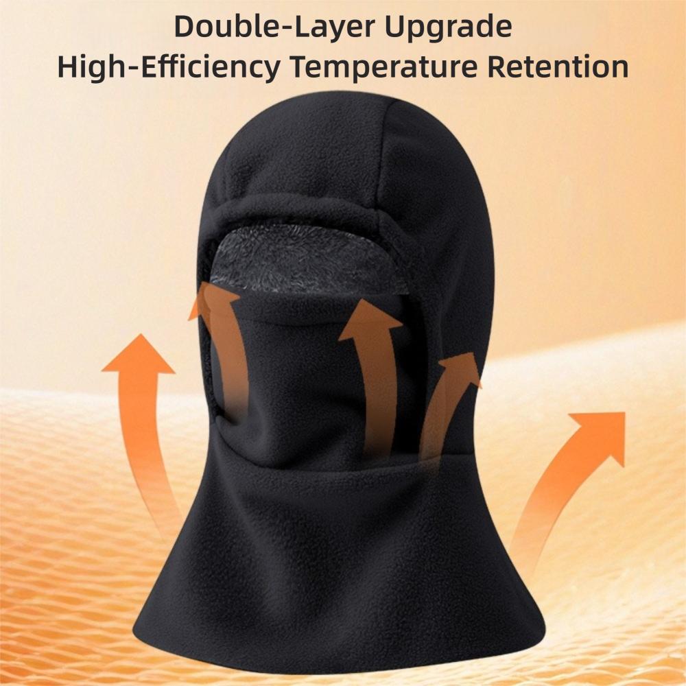 Gorro Balaclava de Color Sólido a la Moda a Prueba de Viento con Máscara Gorros de Punto A Prueba de Frío Cálido Máscara de Ciclismo Invierno