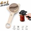 4 In 1 Multifunctional Bottle Opener Adjustable 3 Claw Jar Lid Opener Anti Slip Can Lid Opener Gripper Kitchen Gadgets 6
