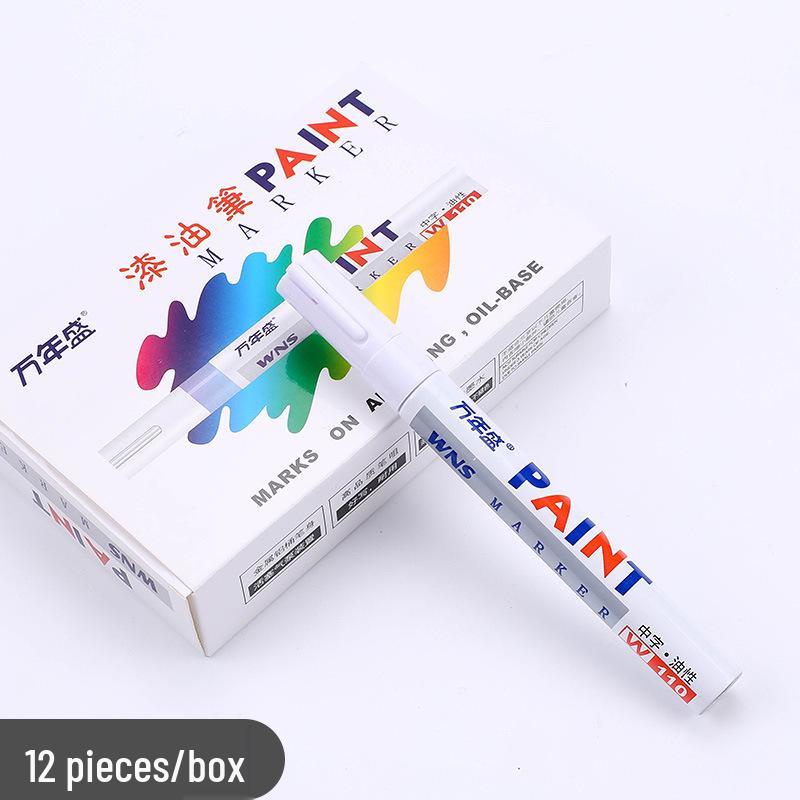 

Oil-Based Paint & Touch-Up Marker Pen Set: Gold & Silver белый