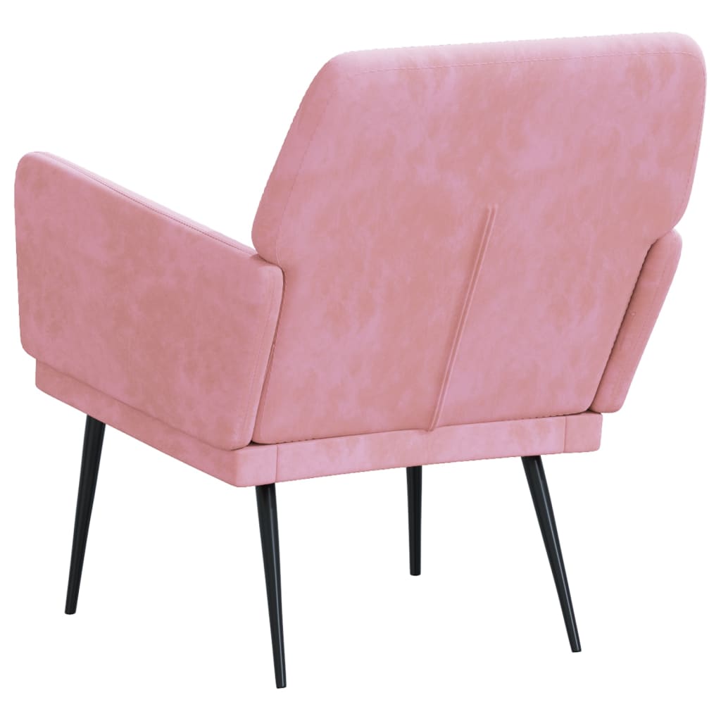 Armchair Pink 62x79x79 cm Velvet