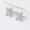 Personalized Design Women's Double Layered Large Flower Earrings Trendy Punk Party Adjustable Ring Fashion Jewelry Gifts