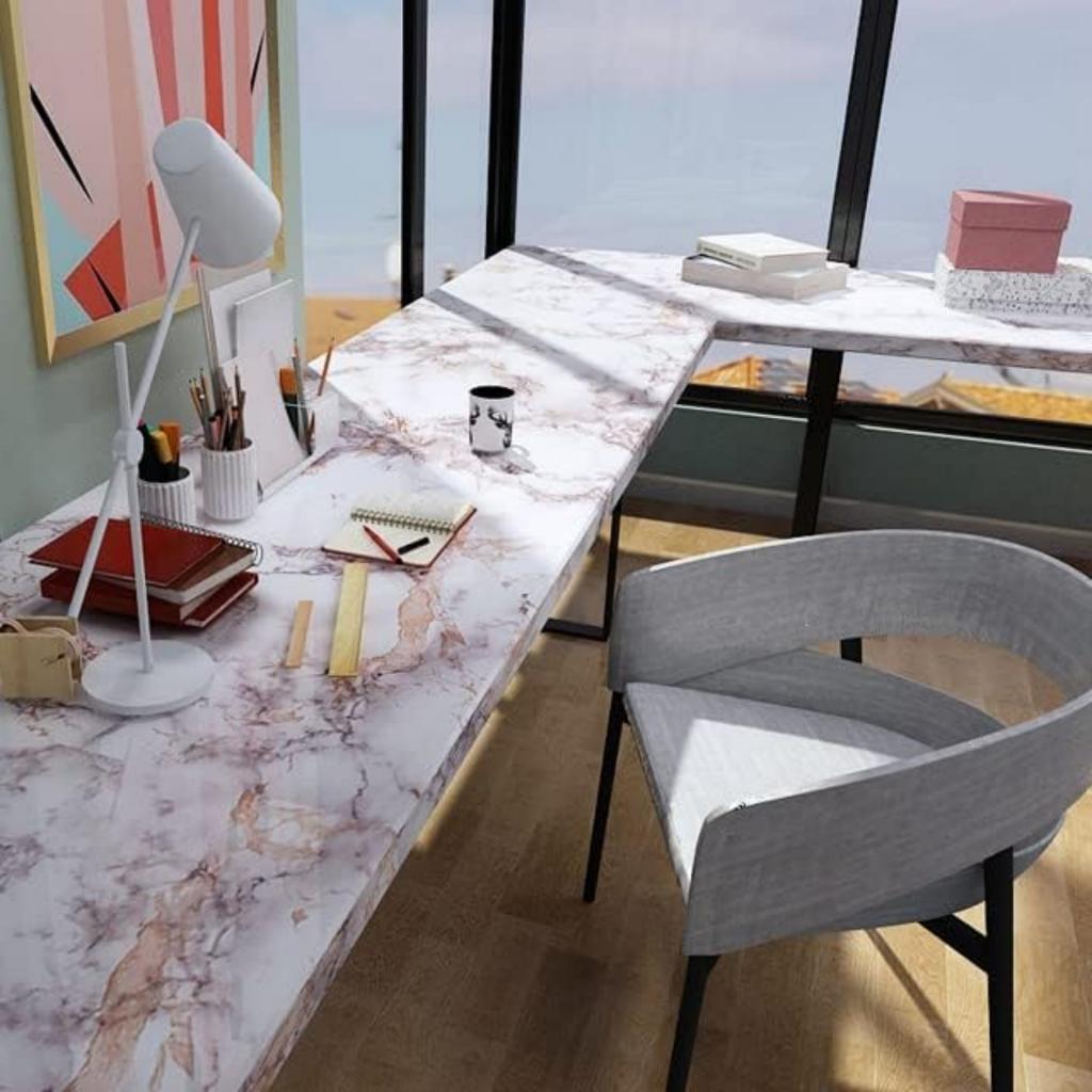 Kitchen Oil-Proof Film Stove Waterproof Moisture-Proof Wallpaper Countertop Self-Adhesiv Cabinet Renovation Tile Glossy Sticker