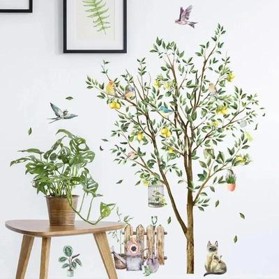 Citroenboom Dieren Muursticker Woonkamer Decoratie Slaapkamer Huisdecoratie Verwijderbare Muursticker Geschikt voor Kamerbehang