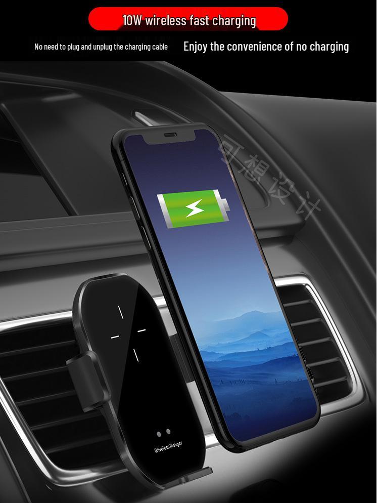 Original A7 Car Phone Holder: Intelligent Infrared Sensor & Wireless Charger for All Smartphones