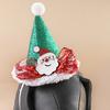 Pet Christmas Hat Xmas Tree Hat with Pompom And Bells Cats Glitter Santa Claus Hat with Adjustable Strap for Cats Dogs Holiday Parties Dress-up