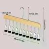 Closet Organizer With 10 Clips, Space Saving Hanging Closet Organizer, Space-Saving Hat Scarf Clothespins