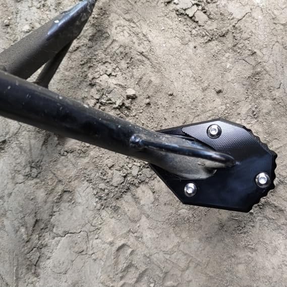 Motocyklowa podpórka boczna i płyta przedłużająca dla Gixxer SF 250, Gixxer 250, Gixxer 150 i GSX150F (Srebro)