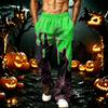 Herren Locker geschnittene Jogginghose mit Taschen Halloween-Print Schweißhose für Freizeit und Training
