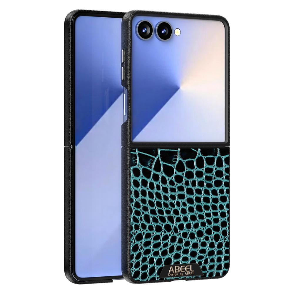 ABEEL For Samsung Galaxy Z Flip7 5G Case Compatible with MagSafe Crocodile Texture Micro-Embossing Back Cover