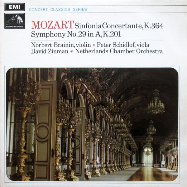 

LP Record MOZART, NORBERT BRAININ, PETER SCHI - Sinfonia Concertante, K.364 - Symph SXLP20112 His Master s Vo 1970 UK Classical Used