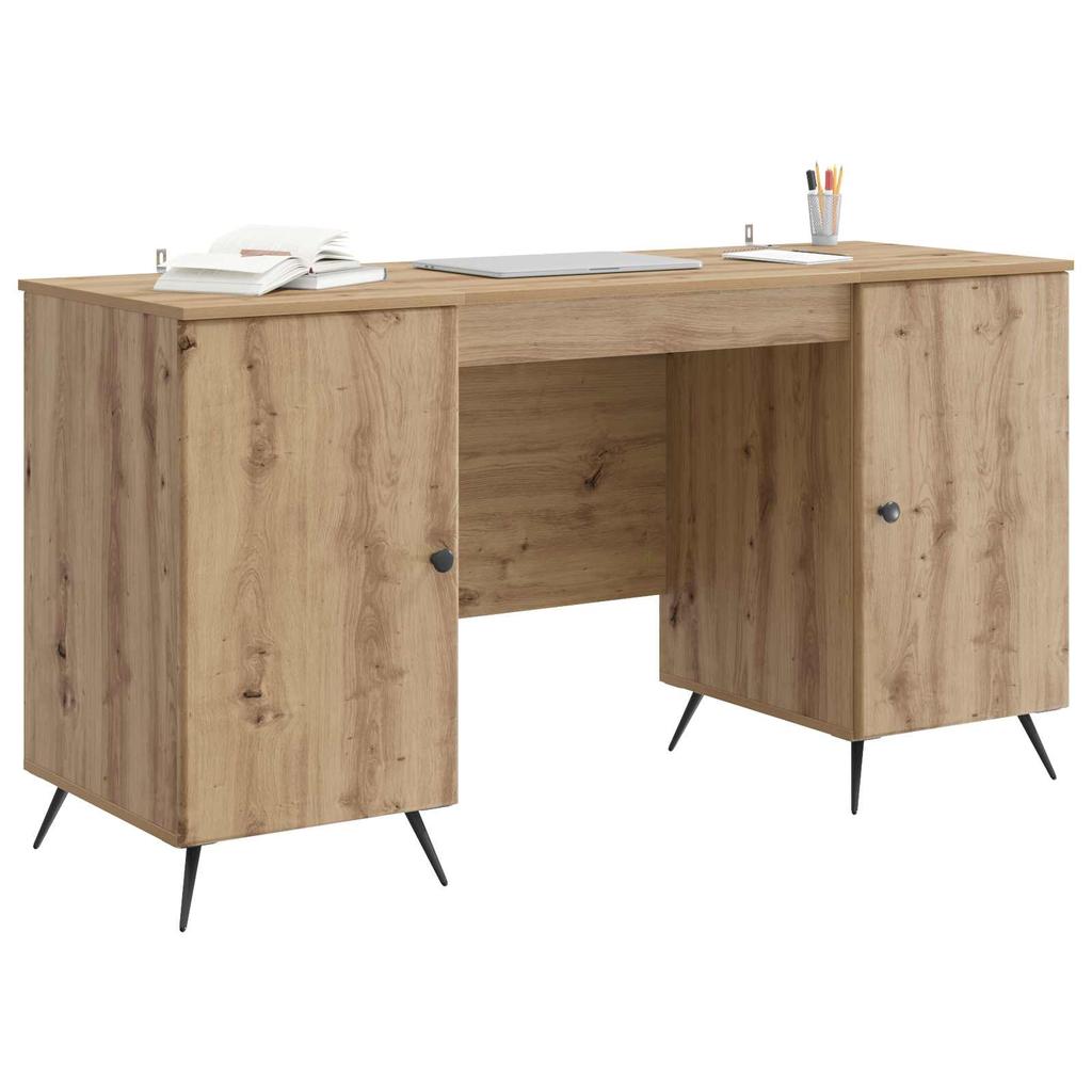 Artisan Oak Desk 142.5 x 50 x 75 cm Particleboard