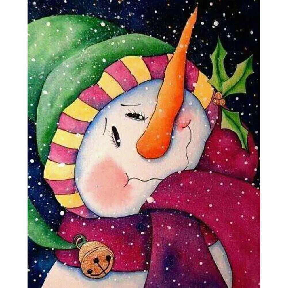 

Полный набор сверл для алмазной живописи, YEESAM ART Ice World, Рождественский снеговик, 5D DIY Diamond Art