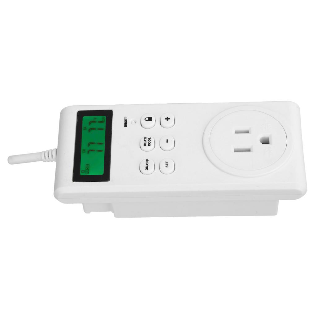 TS-3000 Temperature Controller LCD Thermostat with Wireless Socket for Room Cooling HeatingEU 230V