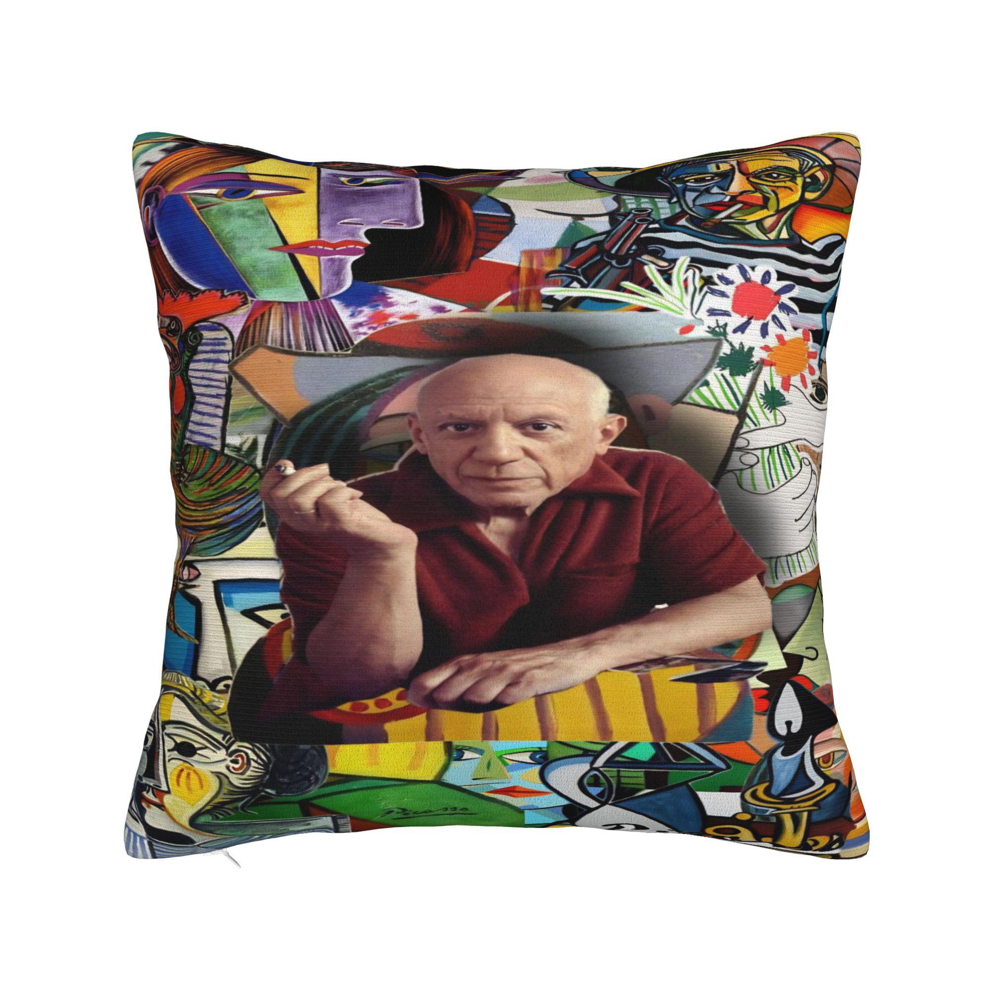 Pablo Picasso Art Pillow Cover Spanish Artist  Design Cushion Cover Morden Pillow Case For Living Room Chair 30x30cm 12x12in