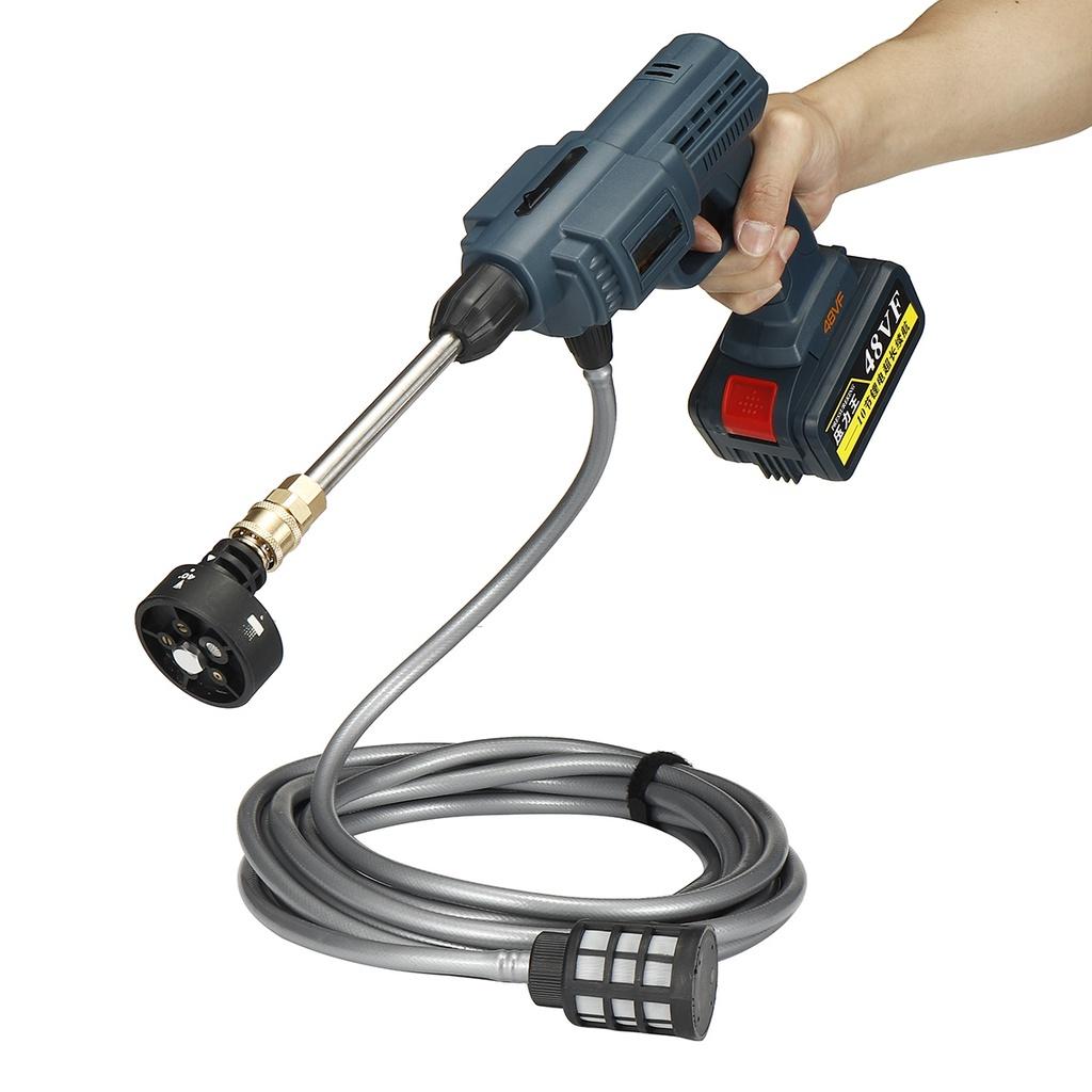 25000mAh 48V Cordless High Pressure Car Washer Multifunctional Nozzle Water Guns Set Garden Cleaning Jet Car Washing Machine 5In1