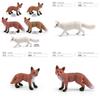 Realistisches PVC-Waldtier-Fuchs-Modellset mit fünf entzückenden statischen Figuren
