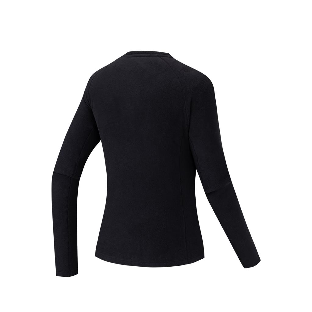 Anta Outdoors Winter Long Sleeve T-Shirt Women Tops Basic-Black 962546404-3