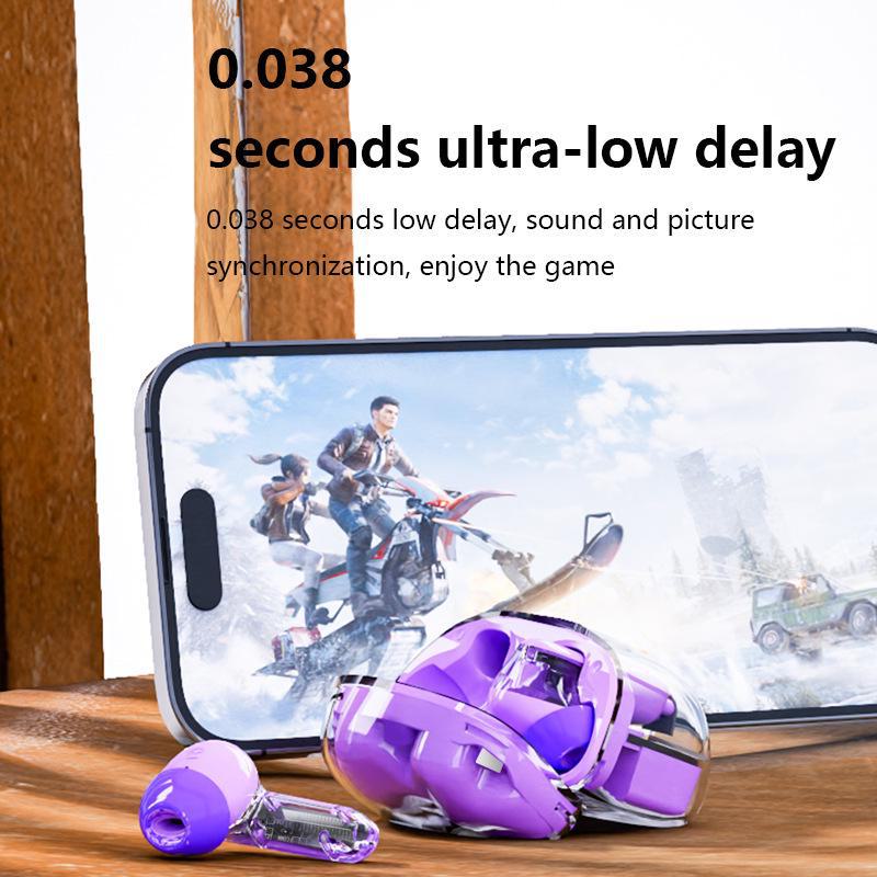 New Private Model TWS Sports Bluetooth Headset with Transparent Case