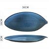 Ceramic Tableware Irregular Leaves Dinner Plate Decorations Sushi Dish Home Restaurant Large Fish Plate Dishes and Plates Sets