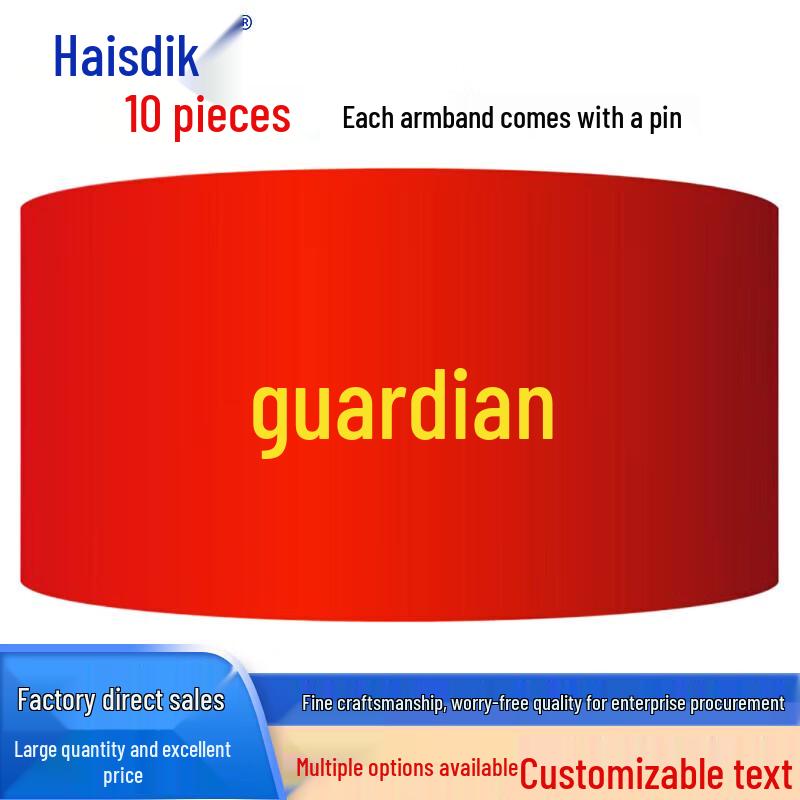 HKC-780 Red Armbands with Pins (10-Pack)