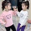 Baby Girls White Top Floral Embroidery Blouse Children's Clothing Long-Sleeved Shirt Spring Kids Clothing Teen Sweatshirts
