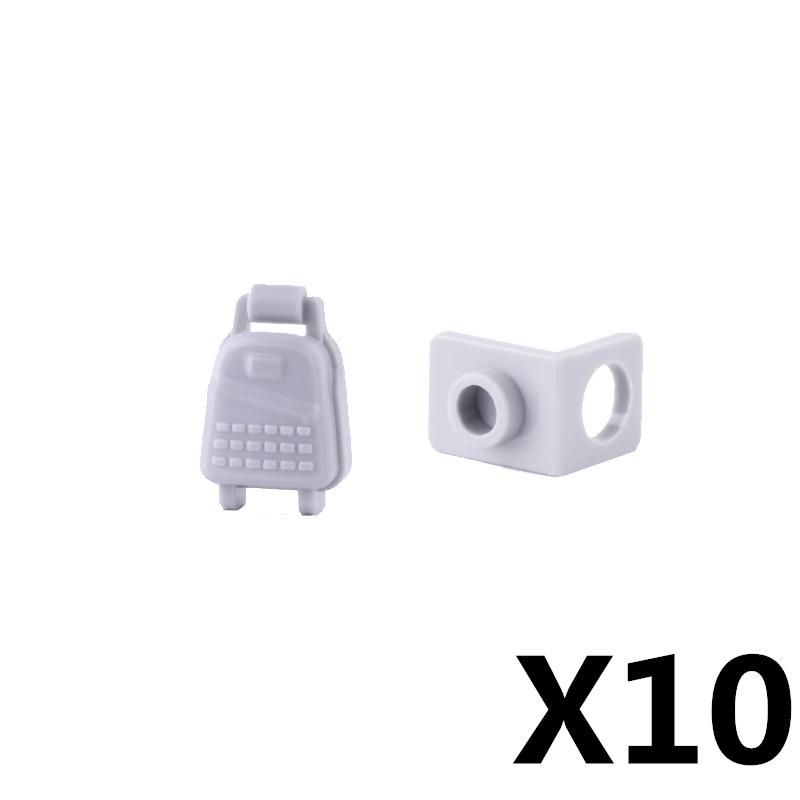 MOC Military Modern Weapon Accessories Building Blocks Character Backpacks Helmets Vests Armors Night Vision Devices Bricks Toy